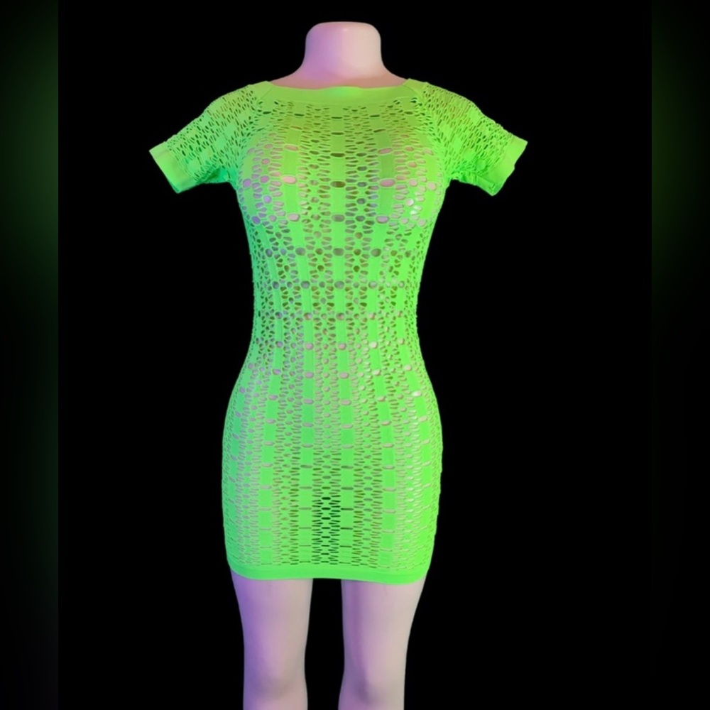 SKIMS Neon Green Women’s Scoop Neck One-Piece Swimsuit XL - Picture 5 of 8
